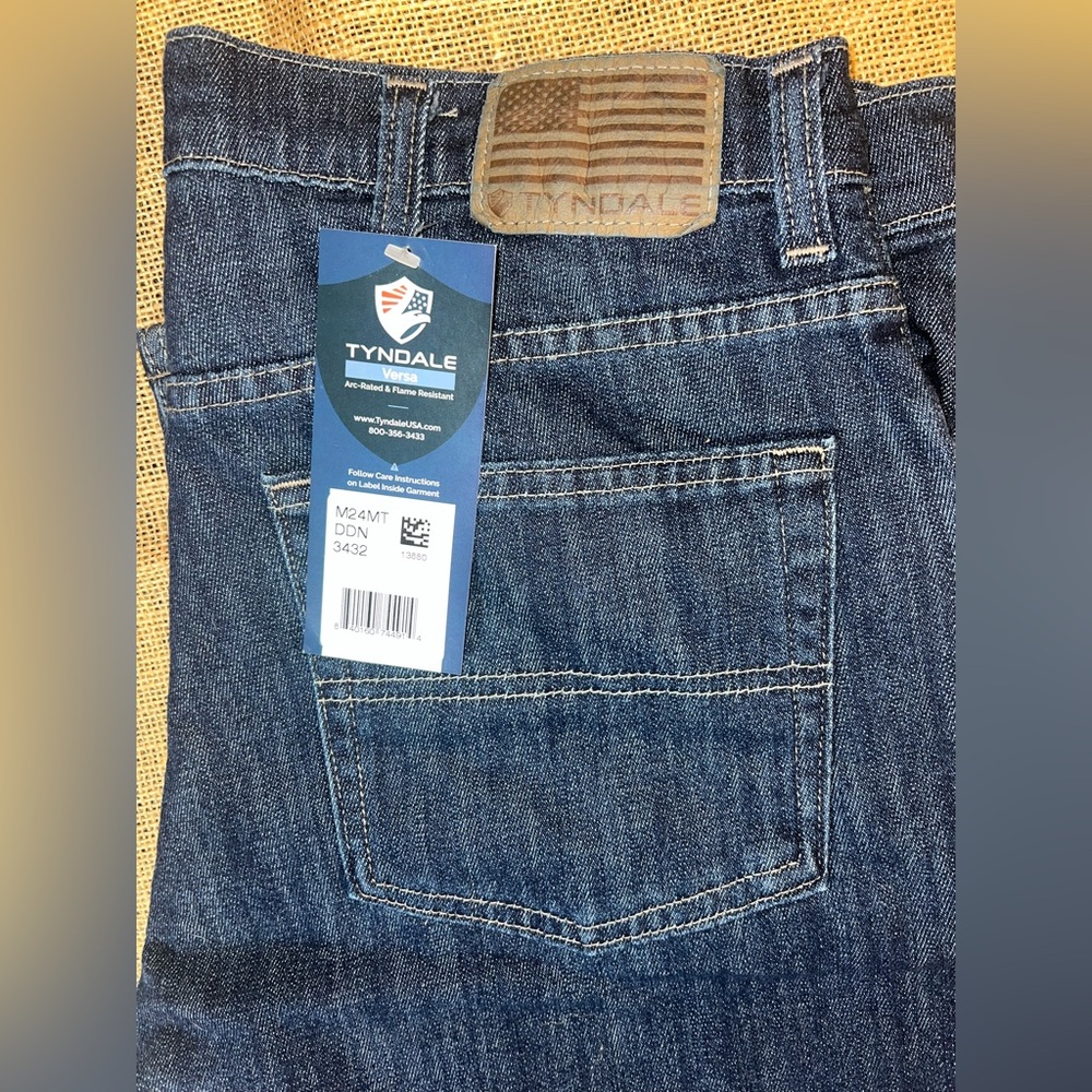 Tyndale FR and Arc-Rated Relaxed Fit Blue Denim Jeans